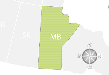 Province of Manitoba Map