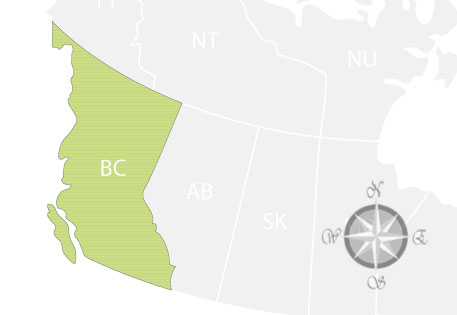 Province of British Columbia Map