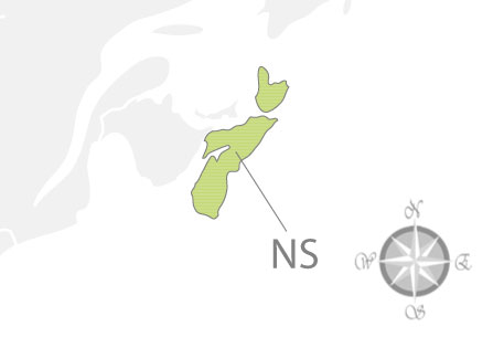 Province of Nova Scotia Map