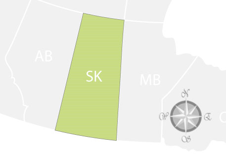 Province of Saskatchewan Map