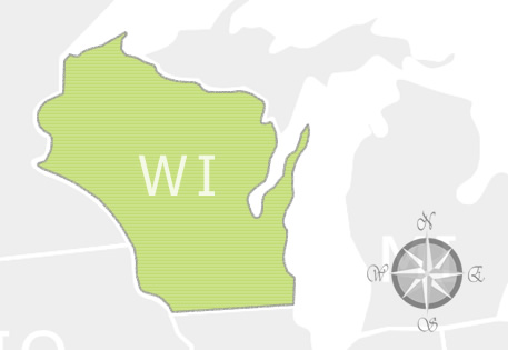 State of Wisconsin Map